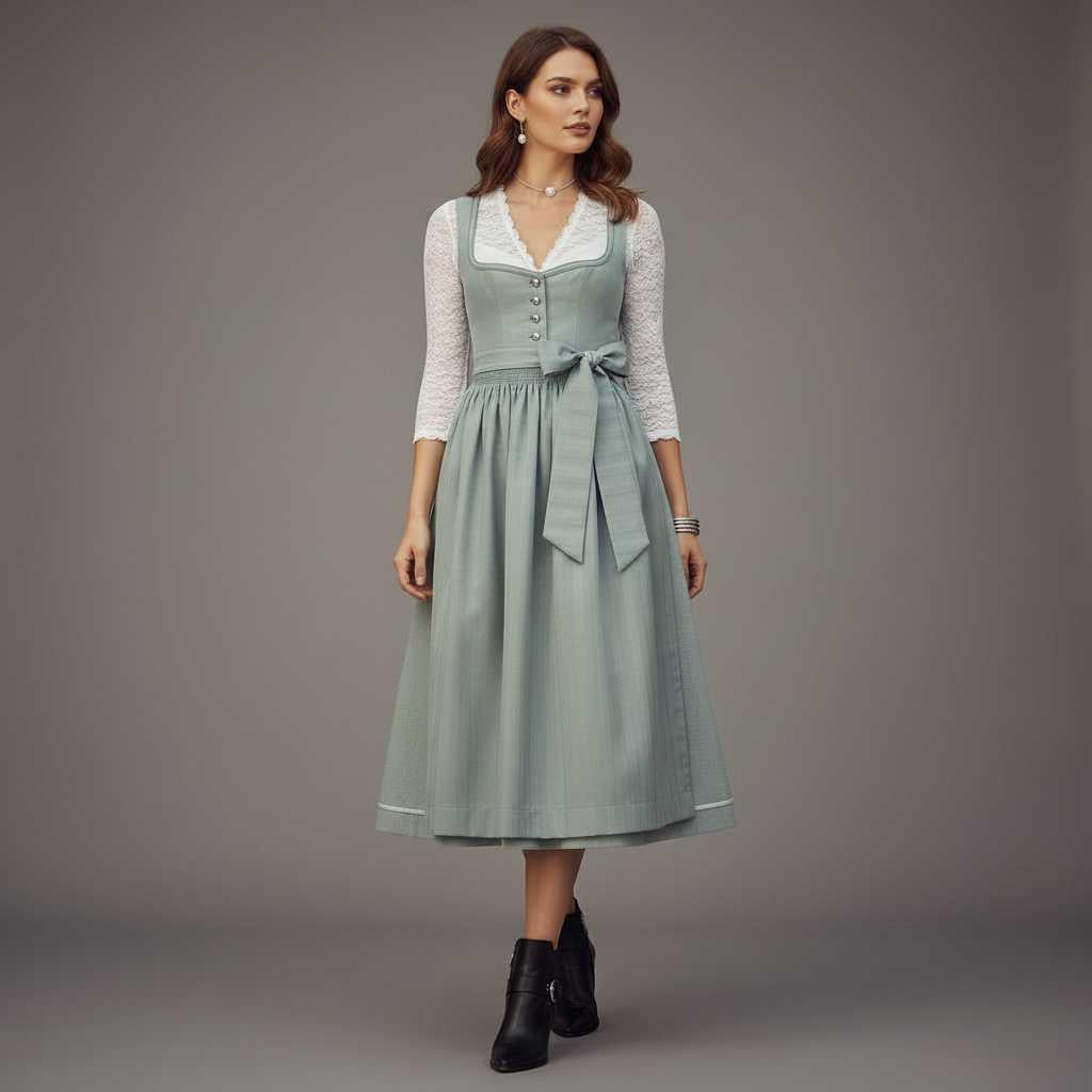 Elegant Dirndl Dress | Women's Oktoberfest Costume
