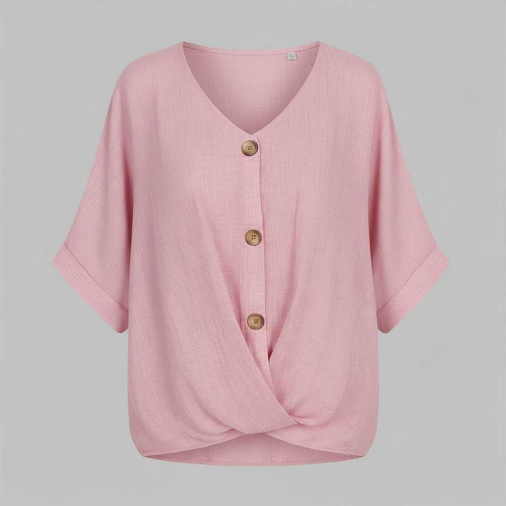 Elegant V-Neck Women's Blouse | Long Sleeve Fashion Top