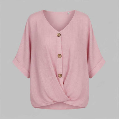 Elegant V-Neck Women's Blouse | Long Sleeve Fashion Top