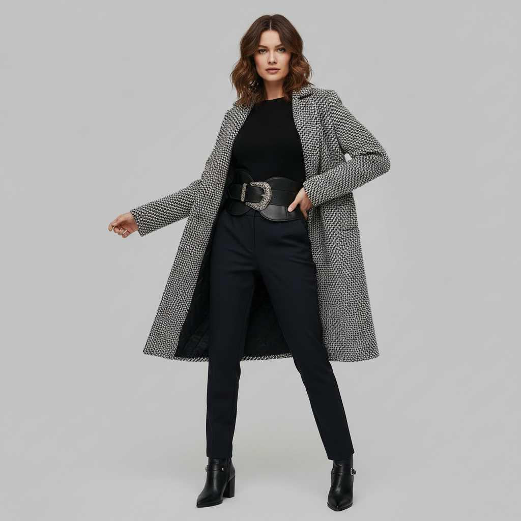 Elegant Wool Coat | Women's Long Winter Coat