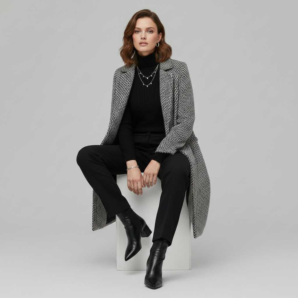 Elegant Wool Coat | Women's Long Winter Coat