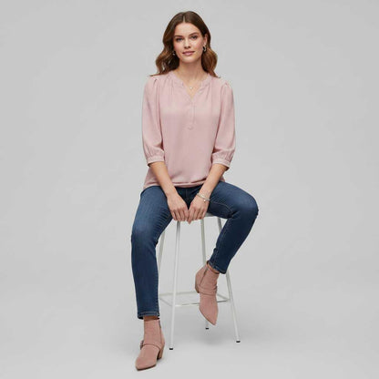 Silk Patchwork Women's Blouse | Stylish Summer Top