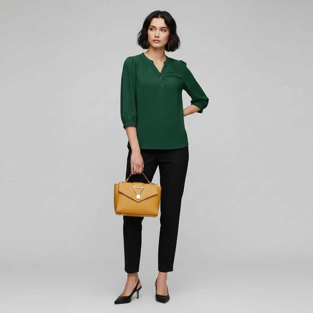 Silk Patchwork Women's Blouse | Stylish Summer Top