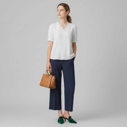 White Puff Sleeve Blouse | Women's Elegant Summer Top
