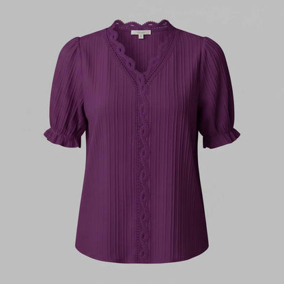 White Puff Sleeve Blouse | Women's Elegant Summer Top